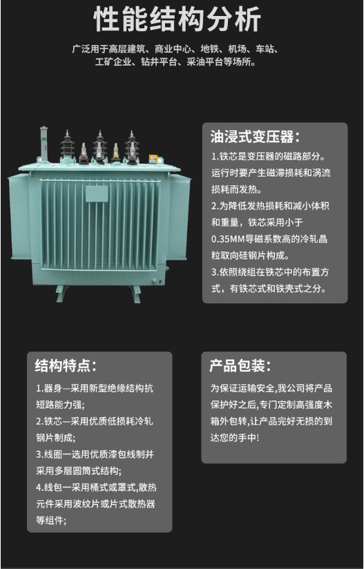 S11-M-200kva三相油浸式电力变压器(图1)