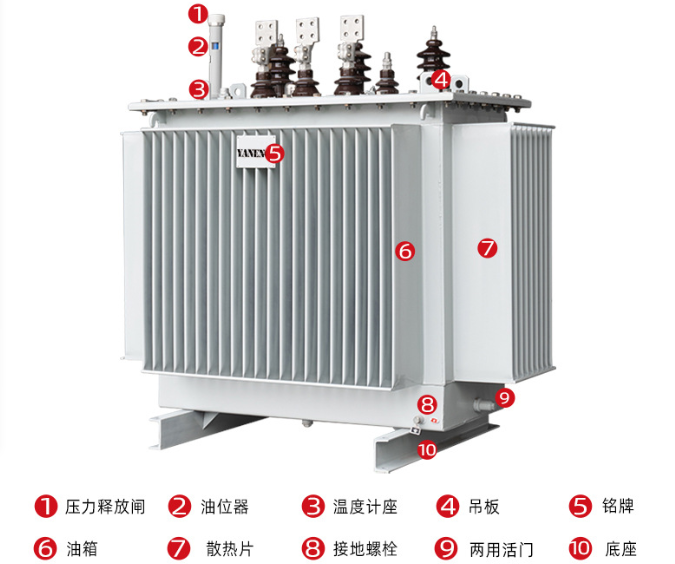 工业油浸式变压器  三相电力变压器大功率(图1)